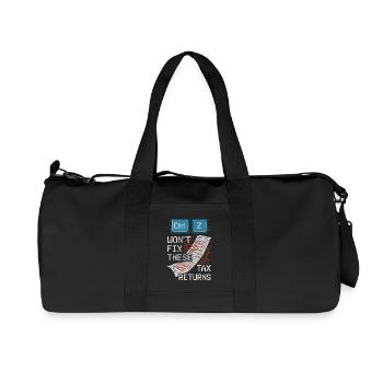 Accounting student cpa in training excel jokes - Recycled Canvas Sports Bag by Stanley/Stella - black - Front