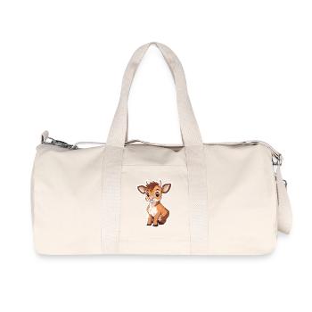 Kuh - Recycelte Canvas-Sporttasche von Stanley/Stella - Naturweiß - Vorne