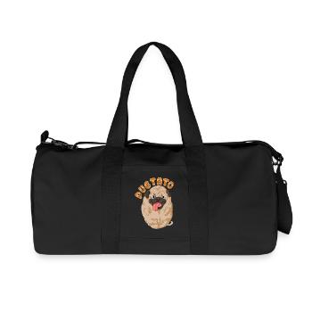 Pugtato Mops Kartoffel Lustig - Recycelte Canvas-Sporttasche von Stanley/Stella - Schwarz - Vorne