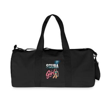 Scuba Girl Diver Design - Sac de sport en toile recyclée Stanley/Stella - noir - Devant