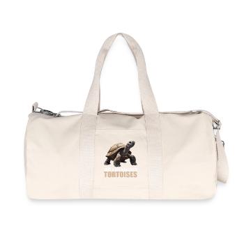 Landschildkröten Landschildkröte - Recycelte Canvas-Sporttasche von Stanley/Stella - Naturweiß - Vorne