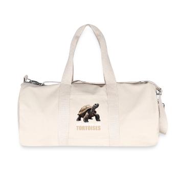Landschildkröten Landschildkröte - Recycelte Canvas-Sporttasche von Stanley/Stella - Naturweiß - Vorne