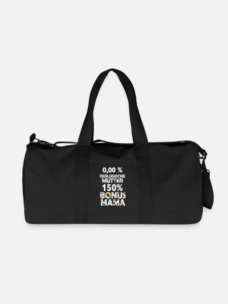 Mama Bonus Mama Mutter Mami Muttertag Geschenk - Recycelte Canvas-Sporttasche von Stanley/Stella - Schwarz