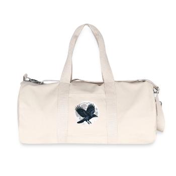 Vol du corbeau au clair de lune - Sac de sport en toile recyclée Stanley/Stella - blanc naturel - Devant