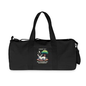 Fehler 503: Keine Motivation | Esel - Recycelte Canvas-Sporttasche von Stanley/Stella - Schwarz - Vorne