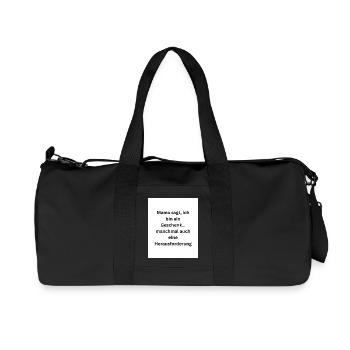 Maman dit que je suis un cadeau - Sac de sport en toile recyclée Stanley/Stella - noir - Devant