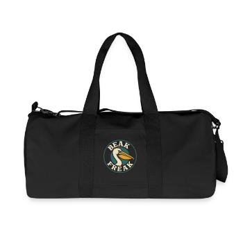 Drôle de pélican mème grand - Sac de sport en toile recyclée Stanley/Stella - noir - Devant