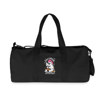 Ghoul Rhino Halloween Graphic - Recycled Canvas Sports Bag by Stanley/Stella - black - Front