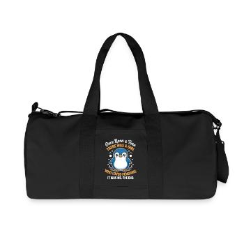 Pinguin süßer Spruch - Recycelte Canvas-Sporttasche von Stanley/Stella - Schwarz - Vorne