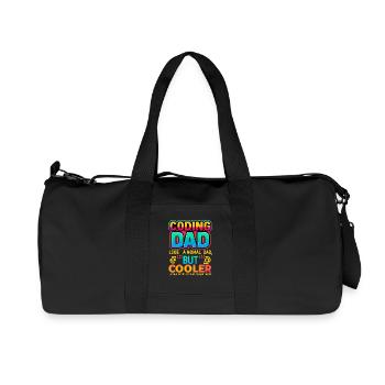 Programmieren Papa Cooler, Programmierer - Recycelte Canvas-Sporttasche von Stanley/Stella - Schwarz - Vorne
