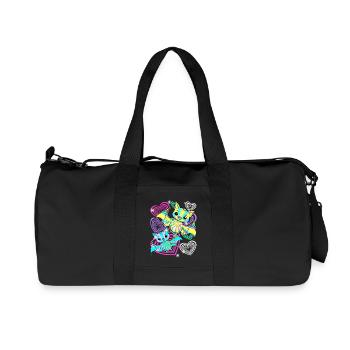 Retro Bats Halloween Kids - Recycled Canvas Sports Bag by Stanley/Stella - black - Front