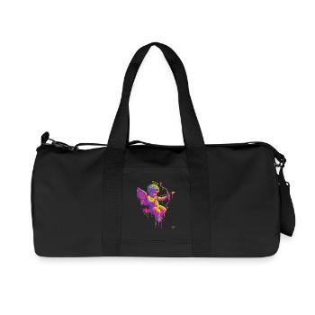 #NEon Amor - Recycelte Canvas-Sporttasche von Stanley/Stella - Schwarz - Vorne
