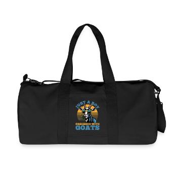 Funny Farm Animal Goat - Recycled Canvas Sports Bag by Stanley/Stella - black - Front