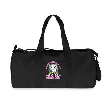 Funny Farm Animal Goat - Recycled Canvas Sports Bag by Stanley/Stella - black - Front