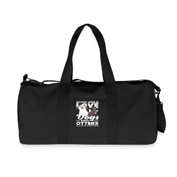 Drôles de chiens loutre de mer - Sac de sport en toile recyclée Stanley/Stella - noir - Devant