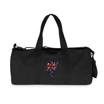 Union Jack Griffe Griffe Marque - Sac de sport en toile recyclée Stanley/Stella - noir - Devant