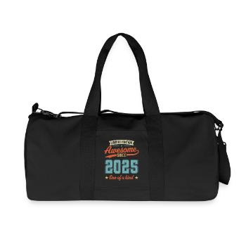 Awesome Since 2025 - Recycled Canvas Sports Bag by Stanley/Stella - black - Front