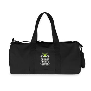 Lustige Bank Pressedmeme Spot Me Bro Powerlifting - Recycelte Canvas-Sporttasche von Stanley/Stella - Schwarz - Vorne