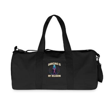 La danse est ma religion – Techno Rave - Sac de sport en toile recyclée Stanley/Stella - noir - Devant