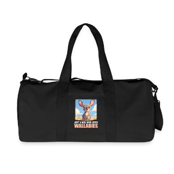Wallabys Wallaby - Recycelte Canvas-Sporttasche von Stanley/Stella - Schwarz - Vorne