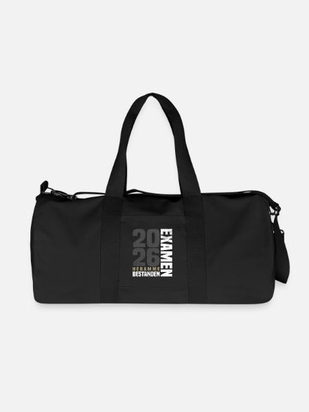 Hebamme Examen Bestanden 2026 - Recycelte Canvas-Sporttasche von Stanley/Stella - Schwarz