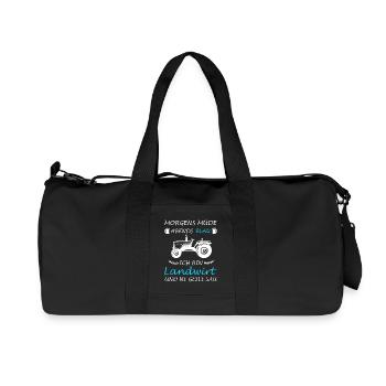 Agriculteur Agriculture Tracteur Conducteur de tracteur - Sac de sport en toile recyclée Stanley/Stella - noir - Devant