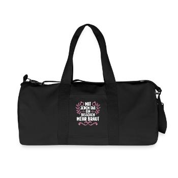 Bachelor Party Team Bride Hen Party - Recycled Canvas Sports Bag by Stanley/Stella - black - Front