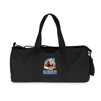 Wombats Wombat - Recycled Canvas Sports Bag by Stanley/Stella - black - Front
