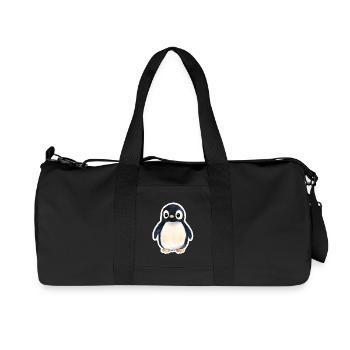 Penguin - Recycled Canvas Sports Bag by Stanley/Stella - black - Front