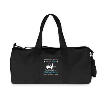Forklift Driver Forklift Warehouse Sayings Logistics - Recycled Canvas Sports Bag by Stanley/Stella - black - Front