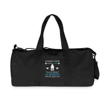 Blacksmith Forge Anvil Metal Construction - Recycled Canvas Sports Bag by Stanley/Stella - black - Front