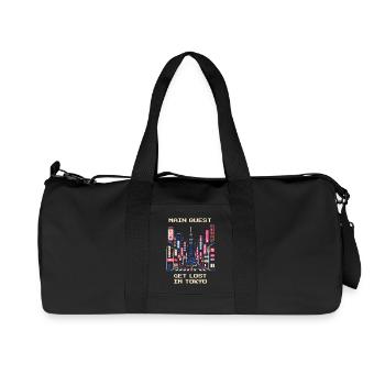 Quête principale : Se perdre à Tokyo | City trip Japon - Sac de sport en toile recyclée Stanley/Stella - noir - Devant