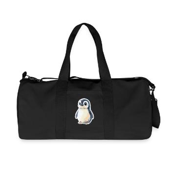 Penguin - Recycled Canvas Sports Bag by Stanley/Stella - black - Front