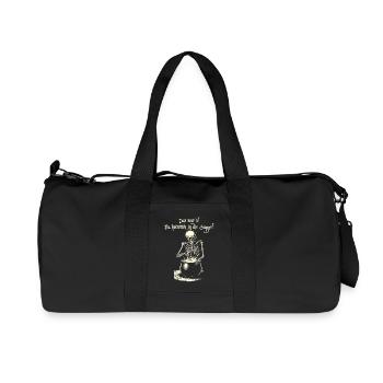 Das war's! Du kommst in die Suppe - Skelett - Recycelte Canvas-Sporttasche von Stanley/Stella - Schwarz - Vorne