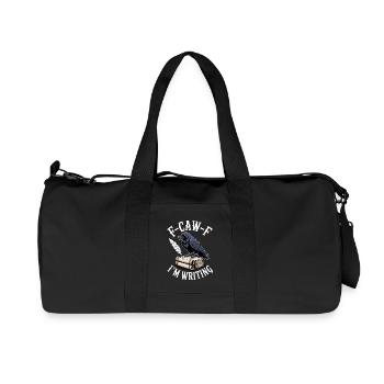 Rabe Federkiel und Schriftrollen - Recycelte Canvas-Sporttasche von Stanley/Stella - Schwarz - Vorne