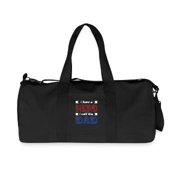 Father Husband the best dad in the world - Recycled Canvas Sports Bag by Stanley/Stella - black - Front
