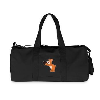 Bear Bowling Bowling Ball - Recycled Canvas Sports Bag by Stanley/Stella - black - Front