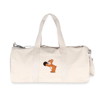 Bear Bowling Boule de bowling - Sac de sport en toile recyclée Stanley/Stella - blanc naturel - Devant