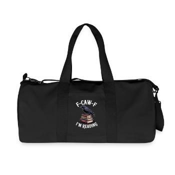 Raven on Books – Reading Happiness - Recycled Canvas Sports Bag by Stanley/Stella - black - Front