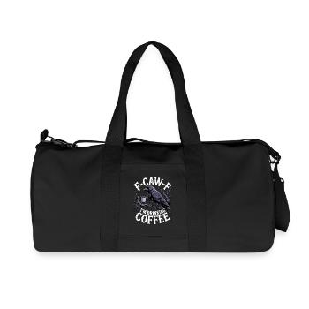 F-Caw-F: Ich Trinke Kaffee - Recycelte Canvas-Sporttasche von Stanley/Stella - Schwarz - Vorne