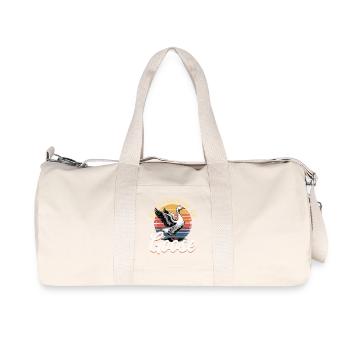 Drôle d’oiseau oie - Sac de sport en toile recyclée Stanley/Stella - blanc naturel - Devant