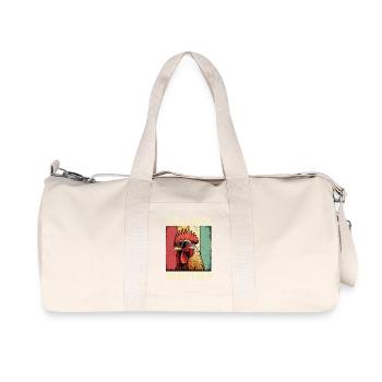 Le thé rétro Chicken Whisperer - Sac de sport en toile recyclée Stanley/Stella - blanc naturel - Devant