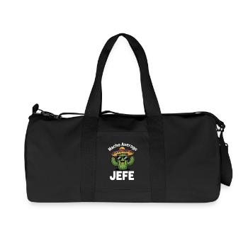 Nacho Average Jefe Cactus - Recycled Canvas Sports Bag by Stanley/Stella - black - Front