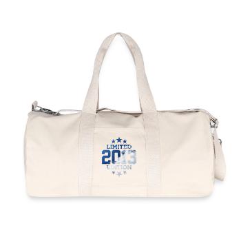 LIMITED EDITION 2013 13TH BIRTHDAY - Recycled Canvas Sports Bag by Stanley/Stella - natural - Front