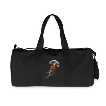 Qualle Jellyfish Feuerqualle Medusa Süße Quallen - Recycelte Canvas-Sporttasche von Stanley/Stella - Schwarz - Vorne