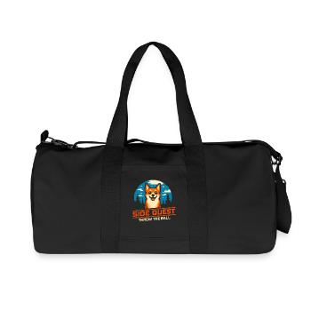 Side Quest: Throwing Ball | Dog Retrieving - Recycled Canvas Sports Bag by Stanley/Stella - black - Front