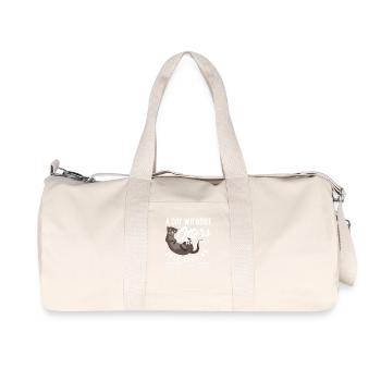 Une journée sans dessin animé de loutre de mer - Sac de sport en toile recyclée Stanley/Stella - blanc naturel - Devant