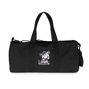 Zebras Zebra - Recycled Canvas Sports Bag by Stanley/Stella - black - Front