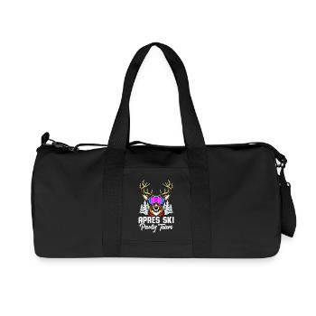 Apres Ski Party Team - Recycelte Canvas-Sporttasche von Stanley/Stella - Schwarz - Vorne