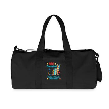 L’équipe de l’autisme : Forts ensemble - Sac de sport en toile recyclée Stanley/Stella - noir - Devant